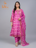 3pc Bona Dora Airline Shirt, Trouser with Diamond Dupatta.