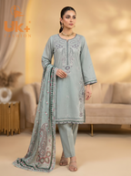 3pc pure lawn shirt,shalwar,dupatta