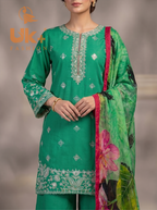3pc pure lawn shirt, Plazo, dupatta