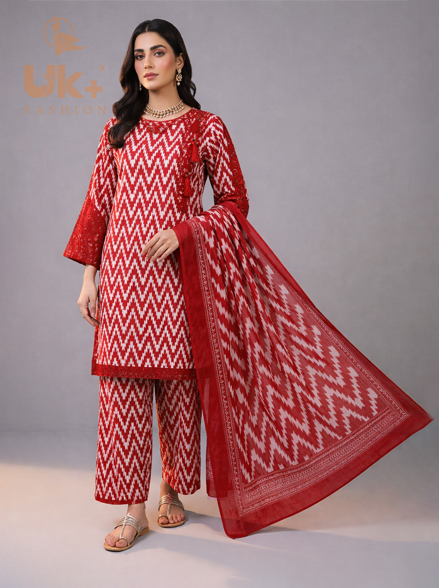 3pc printed lawn shirt,lawn shalwar,diamond dupatta