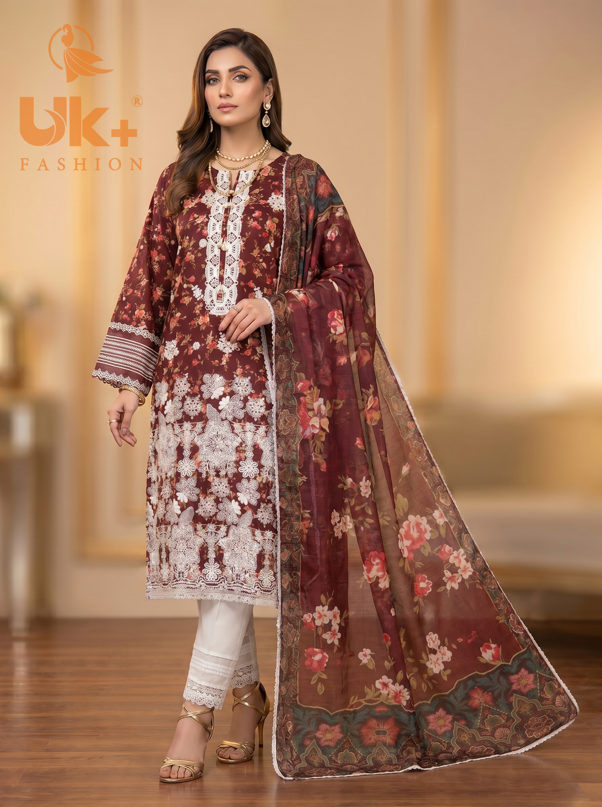 3pc pure lawn shirt,touser,dupatta