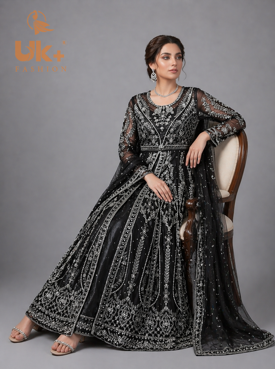 Bridal organza cancan maxi,dupatta