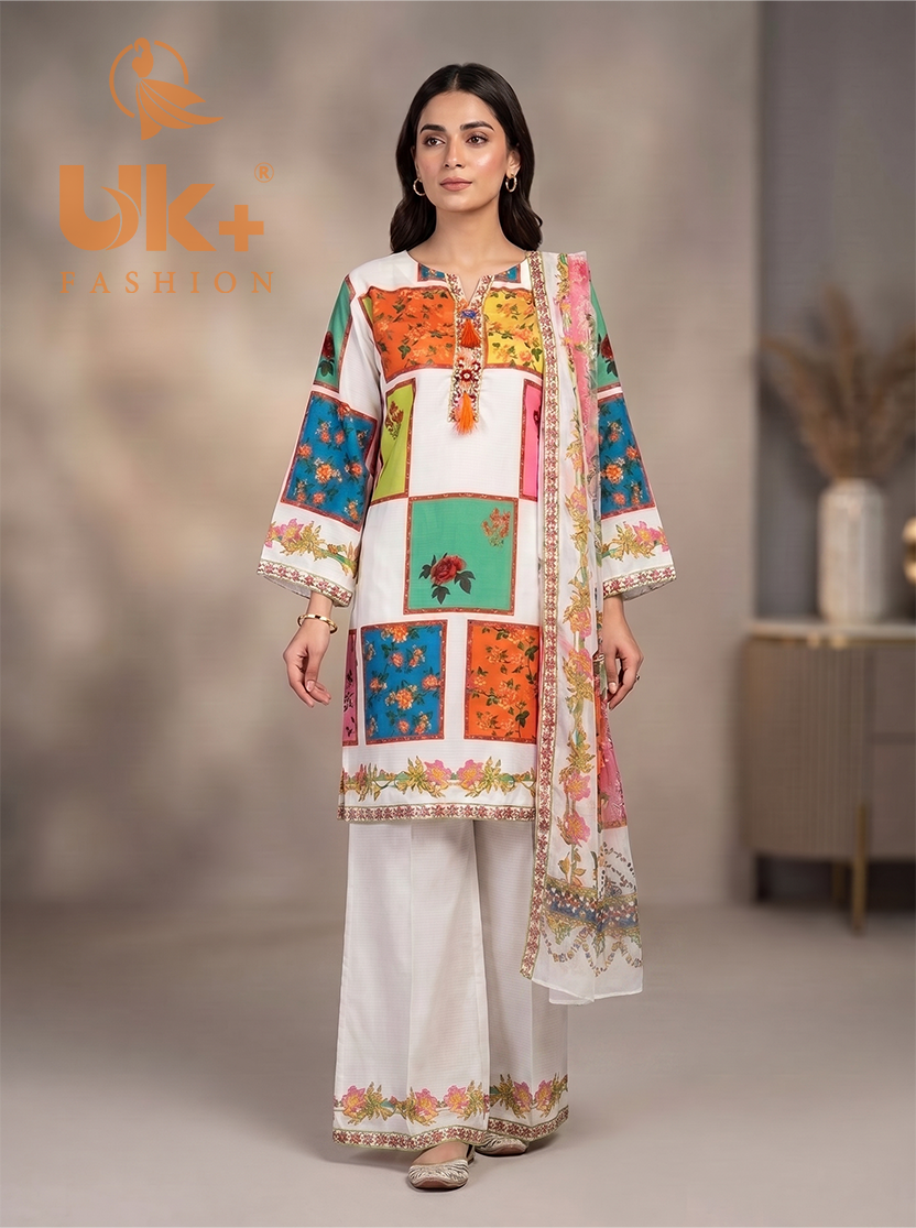 3Pc Bona Dora  Shirt, Plazo, Dupatta
