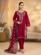 3pc pure lawn shirt,shalwar,dupatta