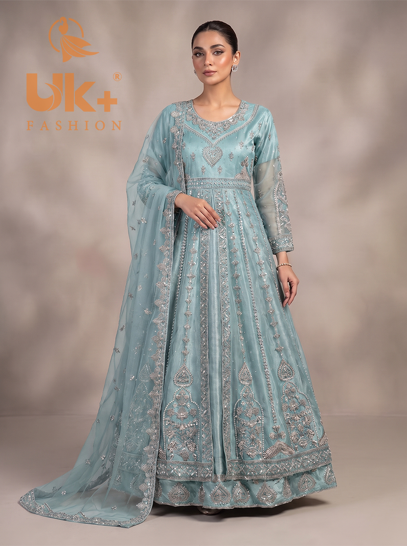 Bridal organza cancan maxi,dupatta