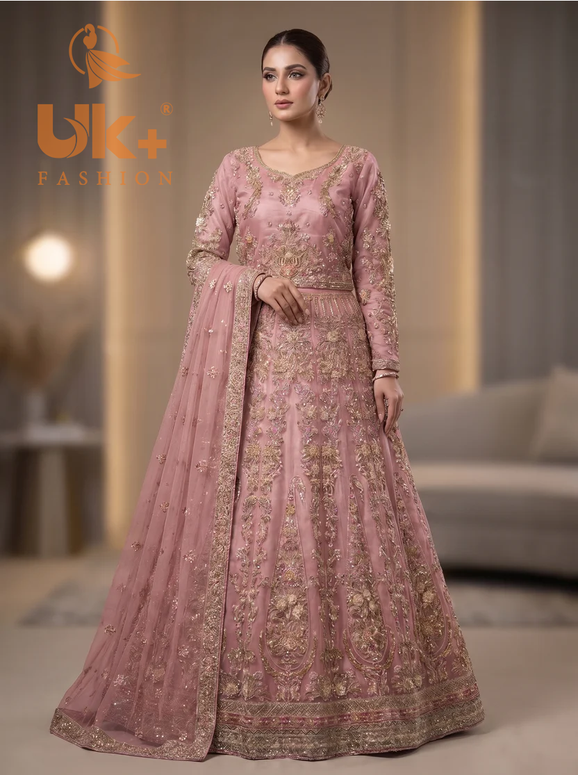 Bridal organza cancan lehenga ,dupatta