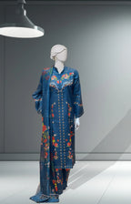 Blue Bona Dora Winter Silk Dress