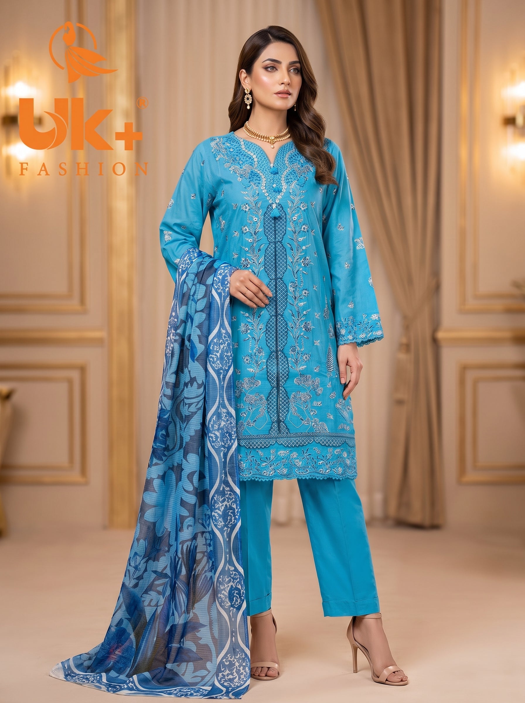 3pc pure lawn shirt,touser,dupatta