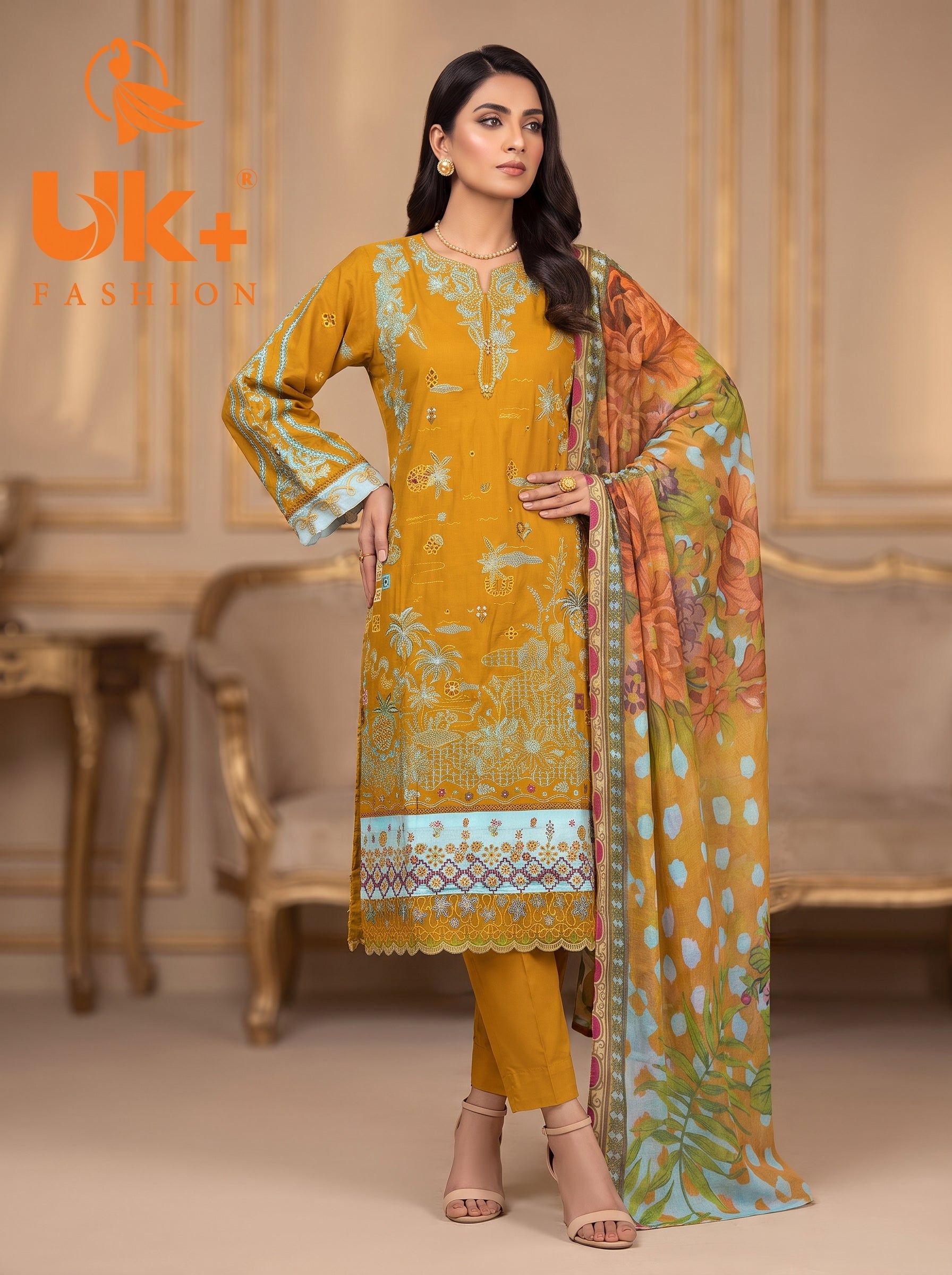 3pc pure lawn shirt,touser,dupatta