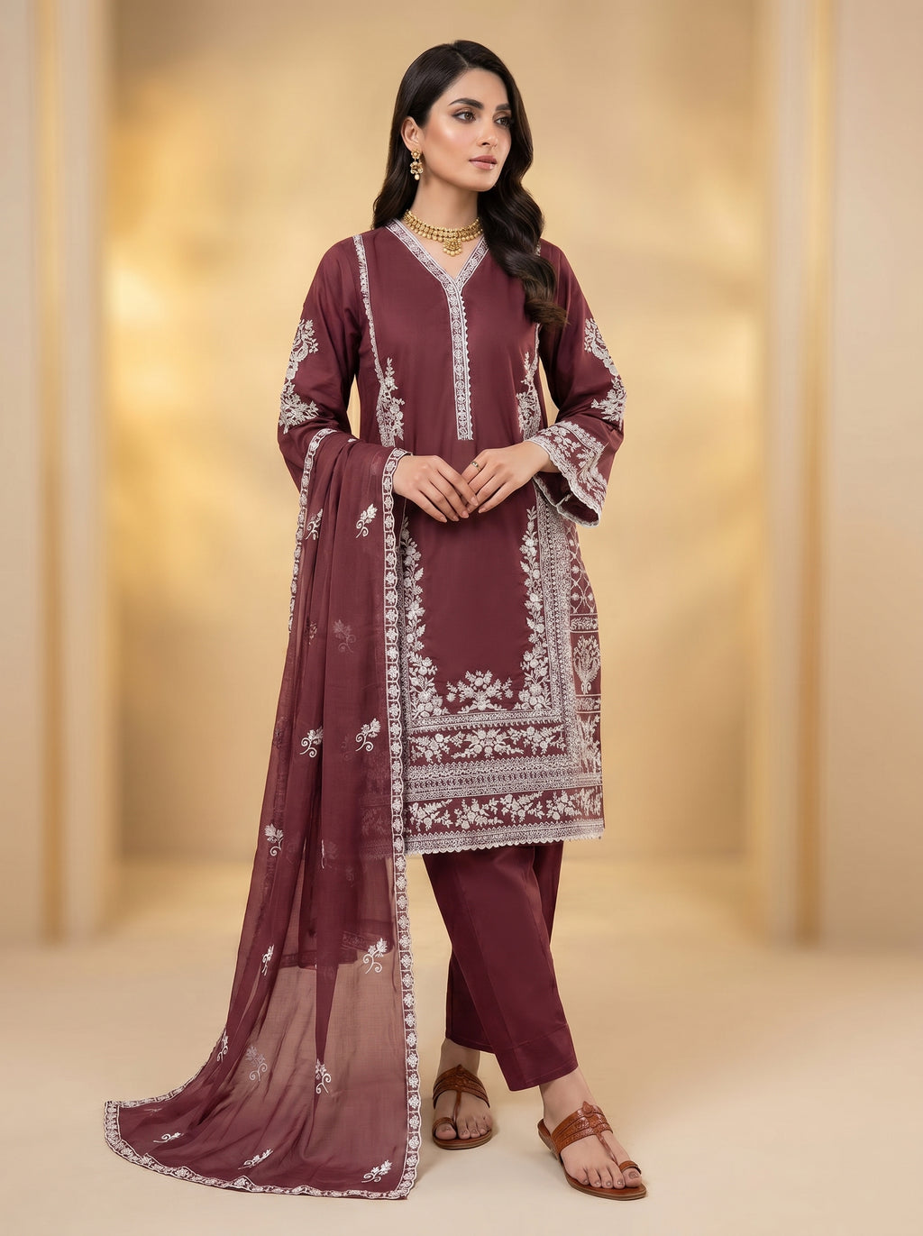 3pc pure lawn shirt,touser,dupatta