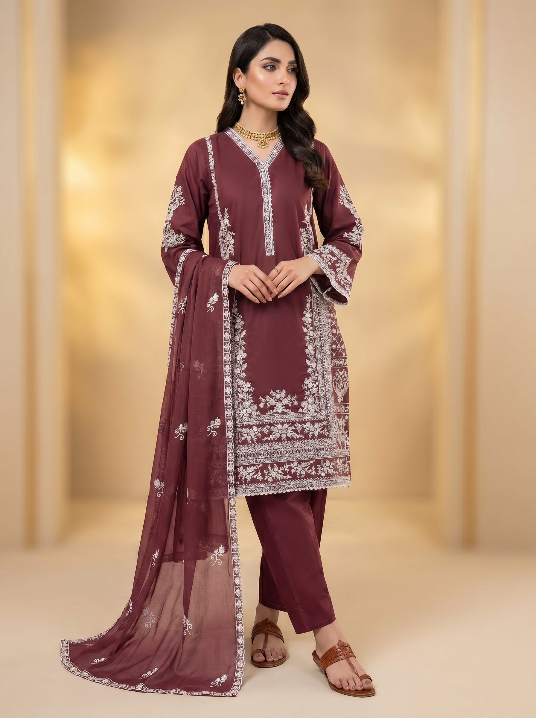 3pc pure lawn shirt,touser,dupatta
