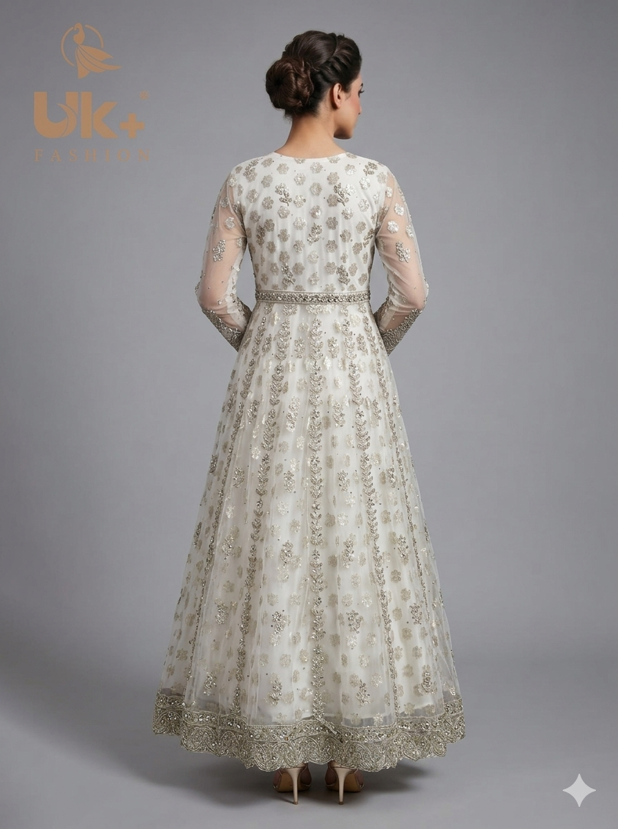 2pcs ORGANZA EMBROIDED BRIDAL MAXII