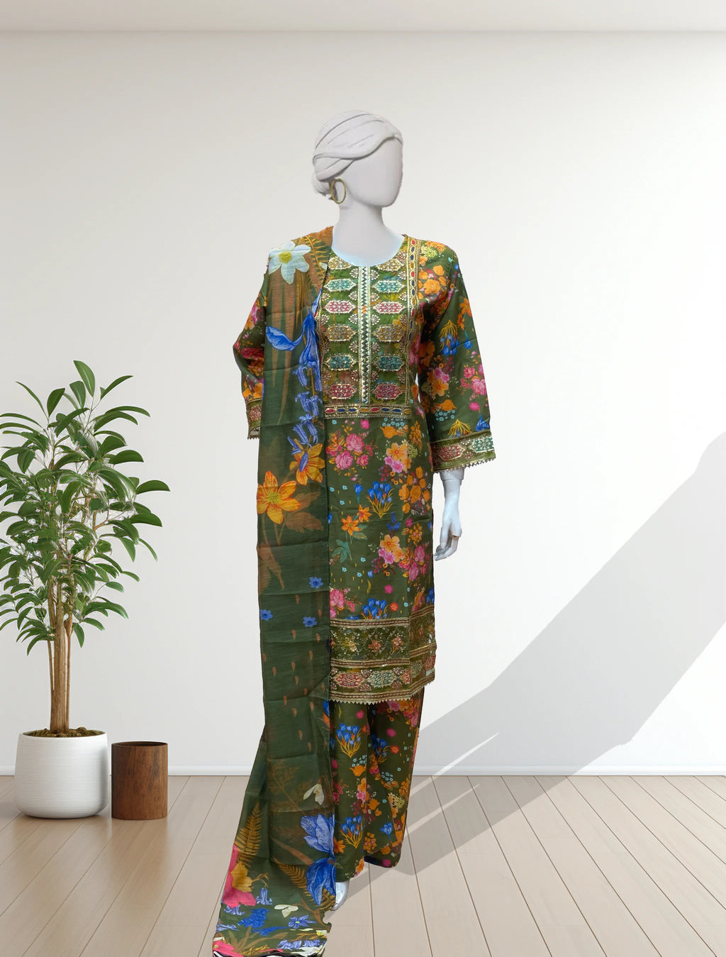 White Bona Dora Winter Silk Dress