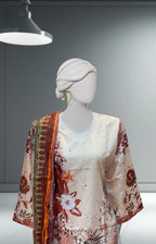 Off White Bona Dora Winter Silk Dress