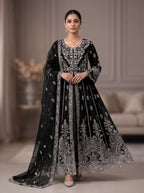 2Pc Embraided Bridal Maxi, Dupatta
