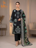 3Pc Embroidered Cotton Shirt, Trouser, Dupatta