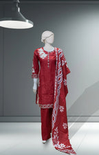 White Khaddar Dress