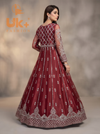 Bridal organza cancan maxi,dupatta