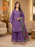 3pc pure lawn shirt, Plazo, dupatta