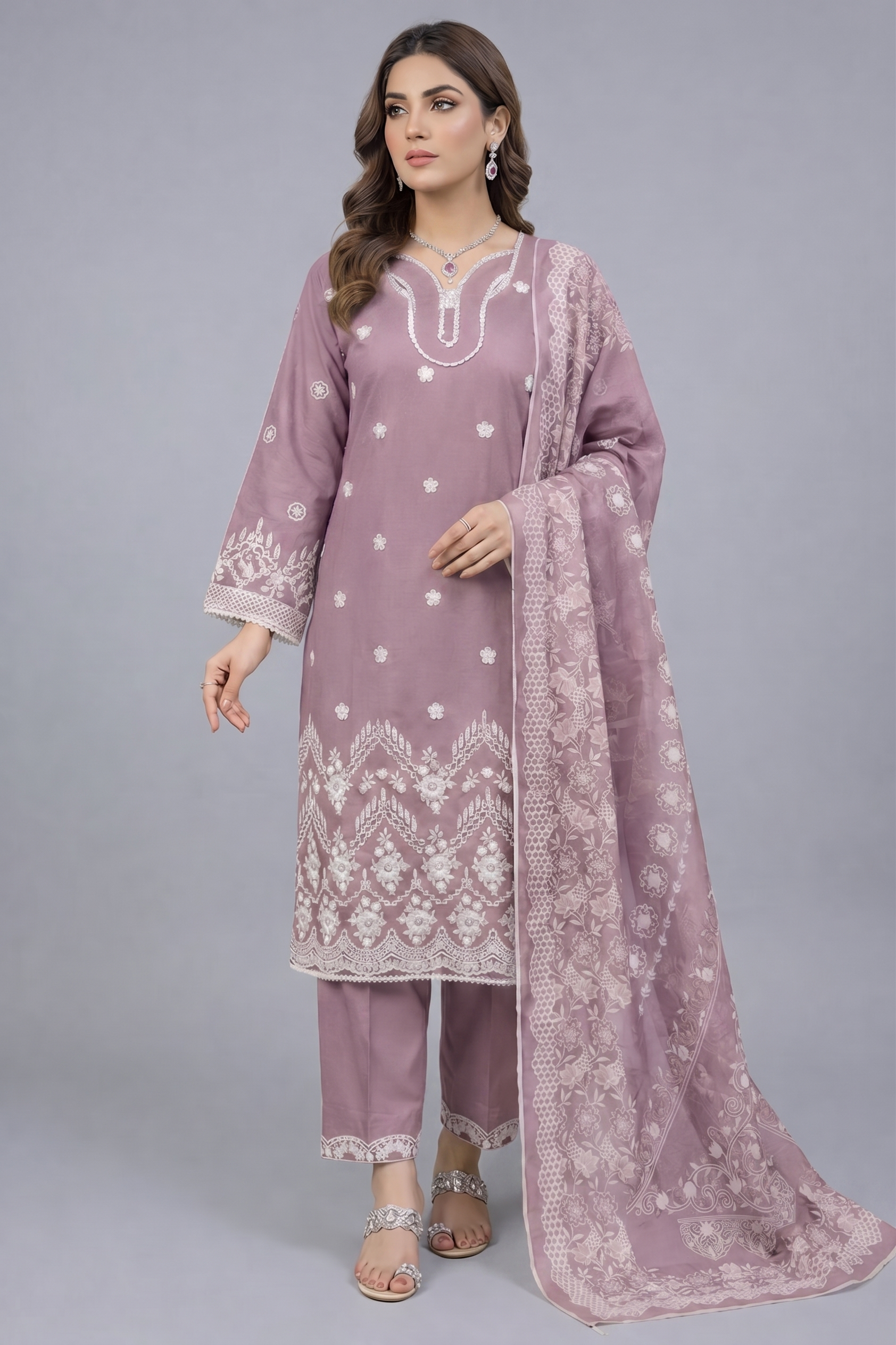 3pc pure lawn shirt,touser,dupatta