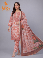 3pc pure lawn digital print shirt,touser,dupatta