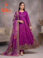3pc pure lawn frock,touser,dupatta