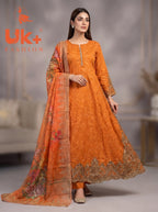 3pc pure lawn frock,touser,dupatta
