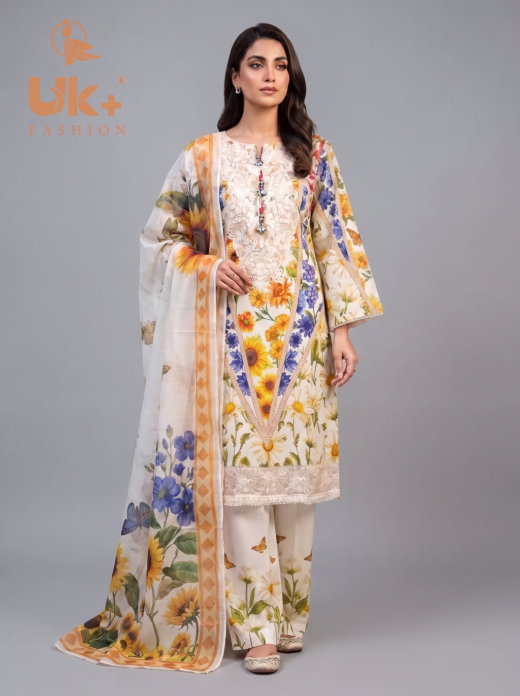 3pc pure lawn shirt,touser,dupatta