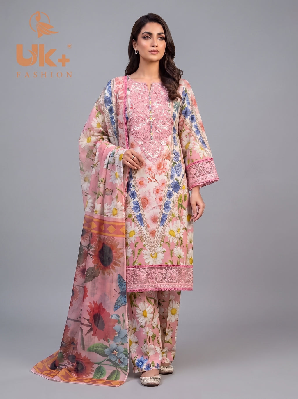 3pc pure lawn shirt,touser,dupatta