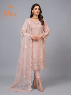 3Pc Embroidered Organza shirt, shalwar & Dupatta