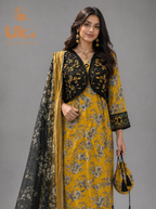 3pc pure lawn frock,touser,dupatta