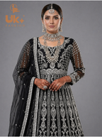 2Pc Embraided Bridal Maxi, Dupatta