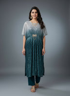 2Pc Embroidered WIth Sitara work Kafttan