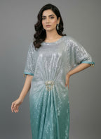 2Pc Embroidered WIth Sitara work Kafttan