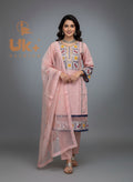 3Pc Embordered Khaadi Shirt, Shalwar, Dupatta