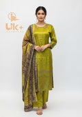 3Pc Embroidered Winter Khaadi Shirt, Shalwar, Dupatta