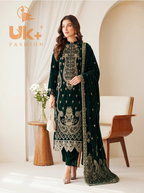 (11000) 5PC un-stitched Micro Velvet