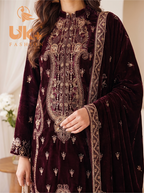 (11000) 5PC un-stitched Micro Velvet