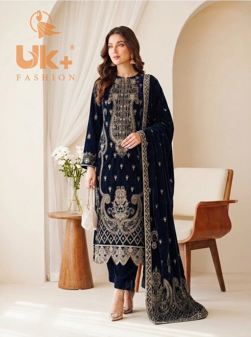 (11000) 5PC un-stitched Micro Velvet