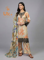 3Pc Printed Bana Dora Shirt, Plazo, Dupatta