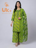 3Pc Printed Bana Dora Shirt, Plazo, Dupatta
