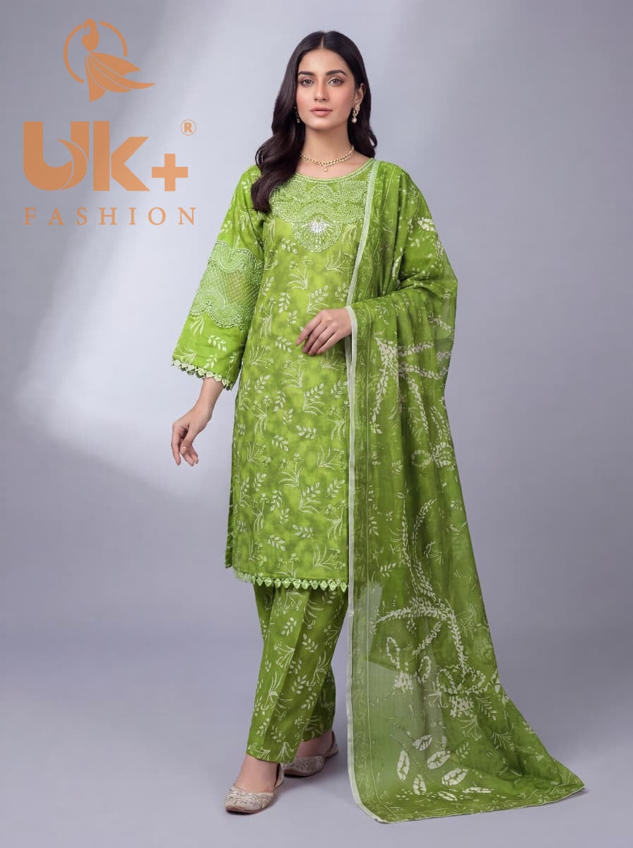 3Pc Printed Bana Dora Shirt, Trouser, Dupatta