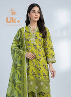 3Pc Printed Bana Dora Shirt, Plazo, Dupatta