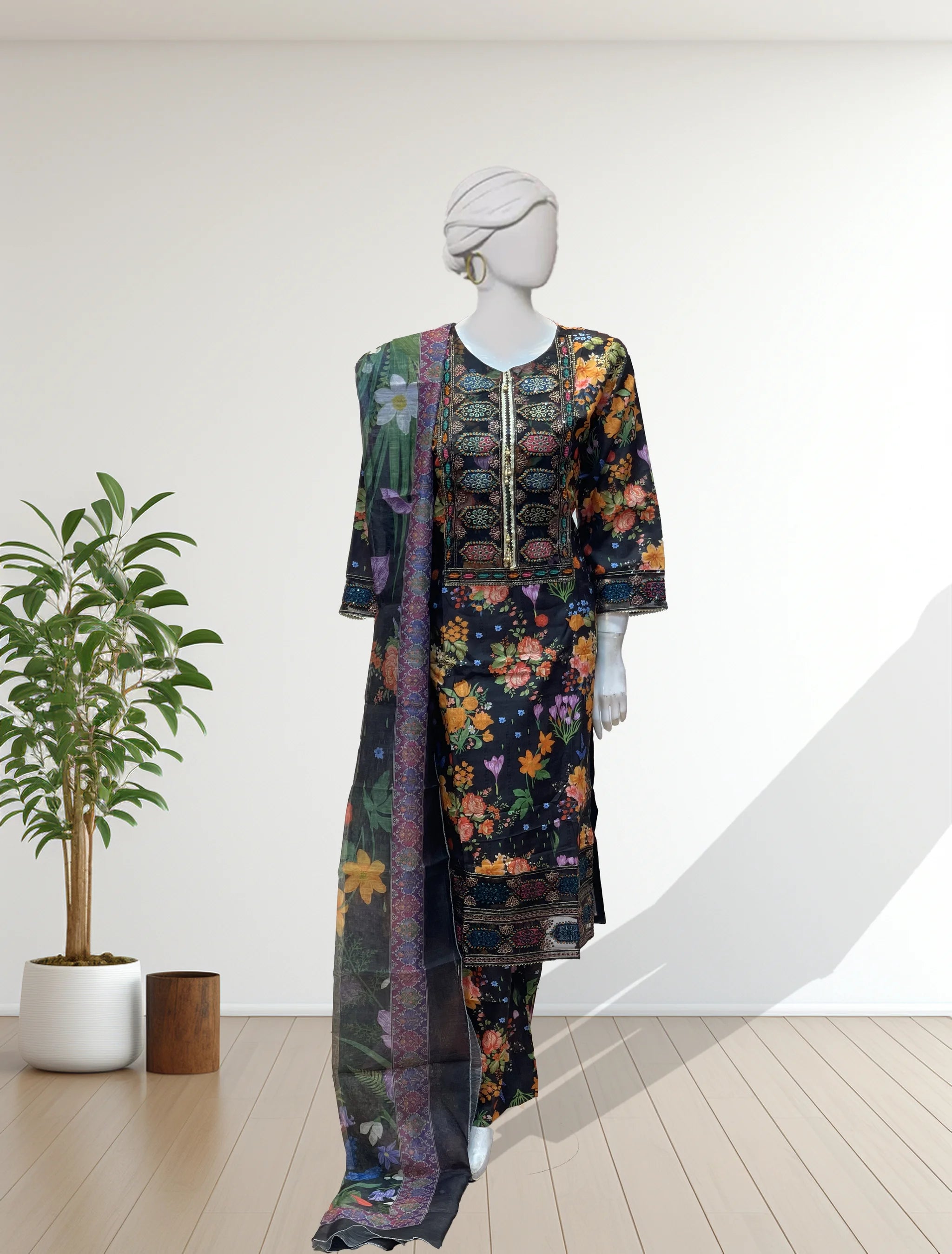 White Bona Dora Winter Silk Dress