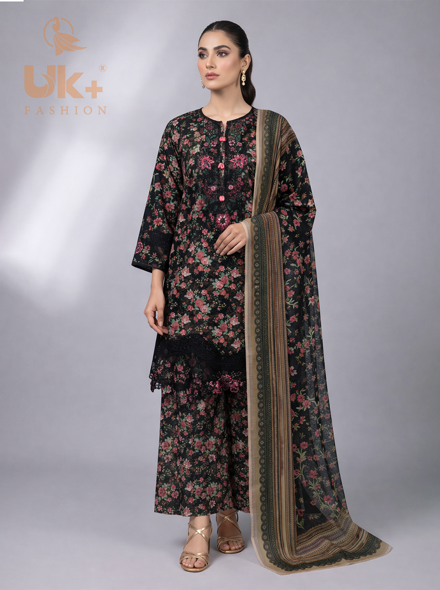 3pc pure lawn shirt,touser,dupatta