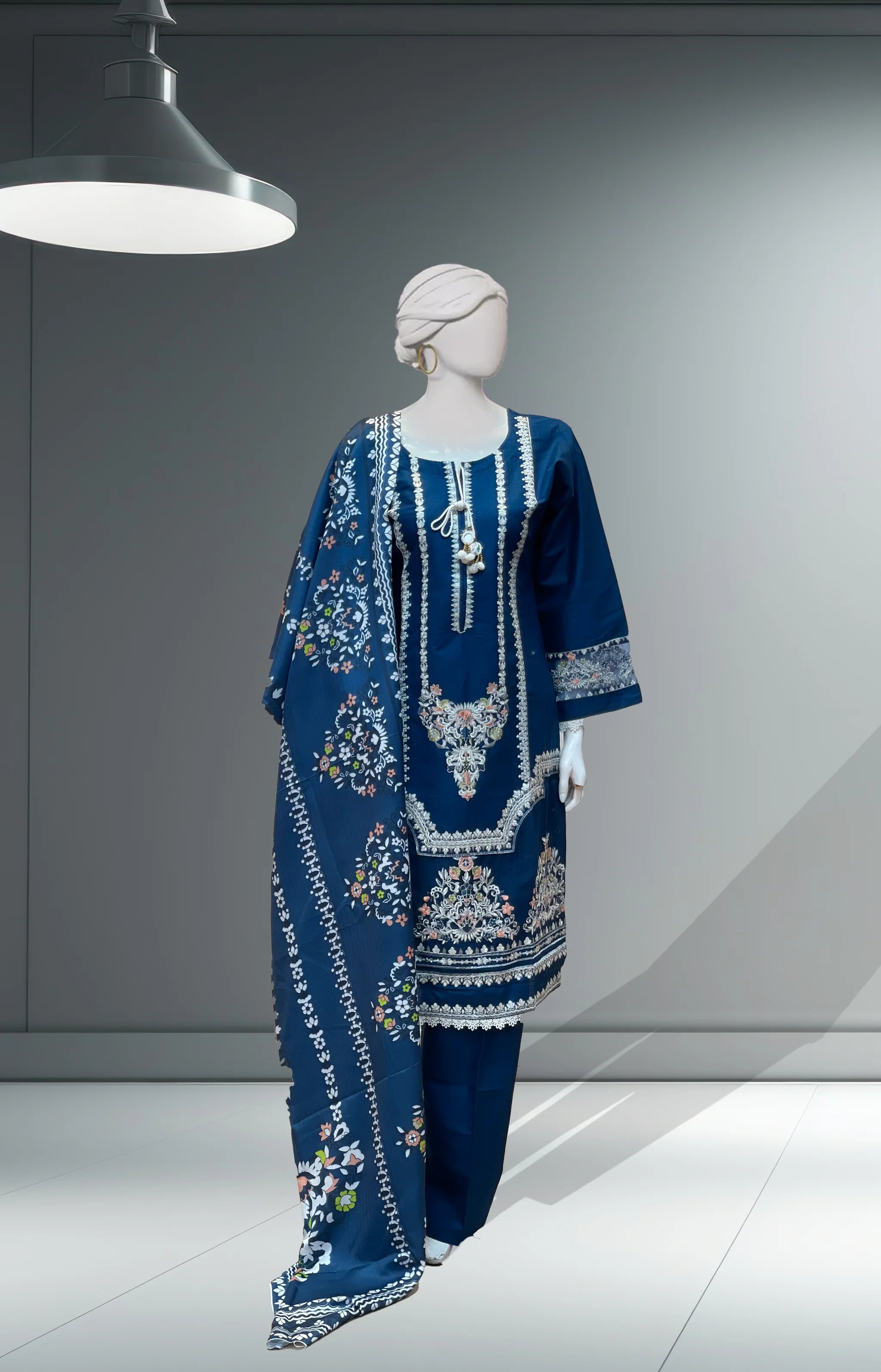 Red Winter Cotton Suit