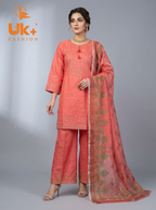 3pc pure cotton shirt,plazo,dupatta