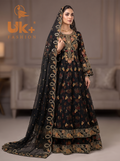 Bridal organza cancan maxi,dupatta