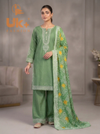 3Pc Embroidered Cotrie Shirt, Trouser, Dupatta