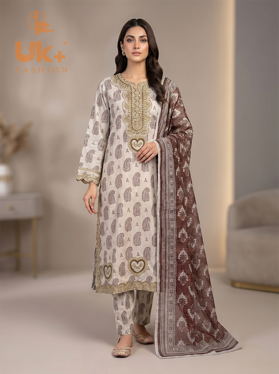 3pc Bona Dora Airline Shirt, Trouser with Diamond Dupatta.